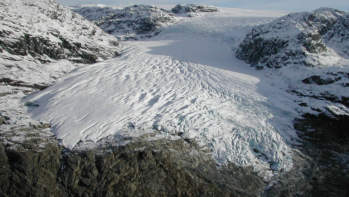 Rembesdalskåka ved Hardangerjøkulen FOTO: NVE