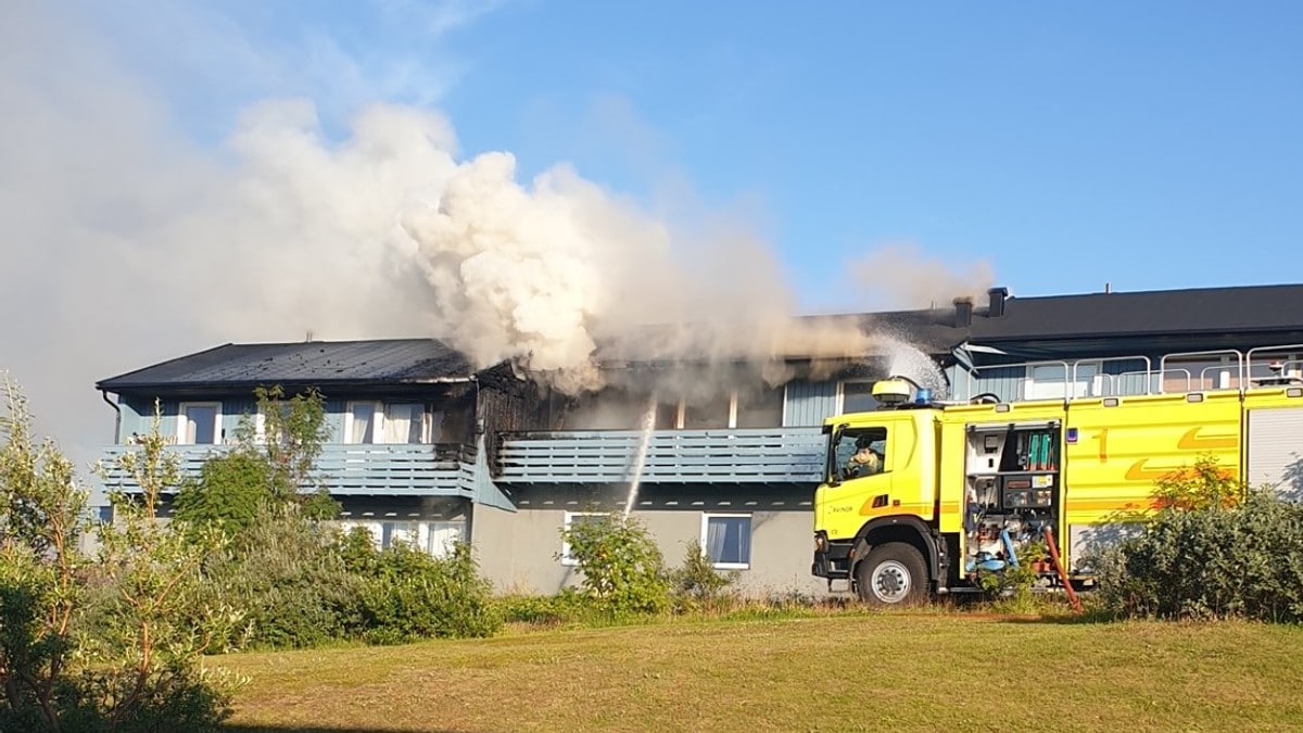 Rekkehus brant i Mehamn