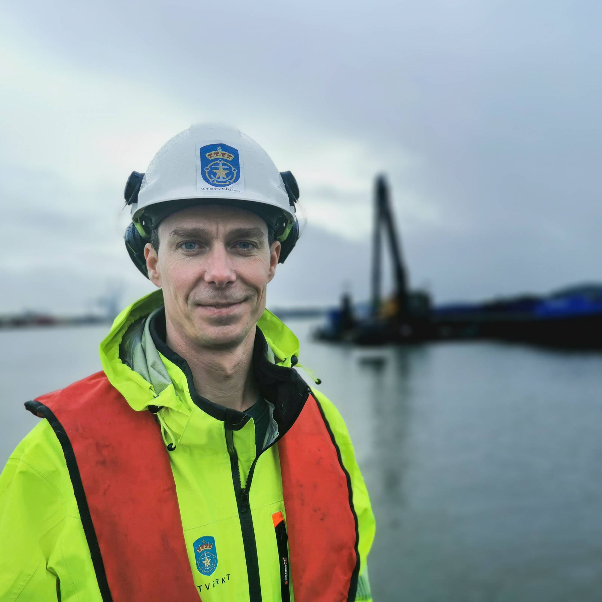 Martin Fransson, prosjektleder testmudring Fredrikstad, Kystverket