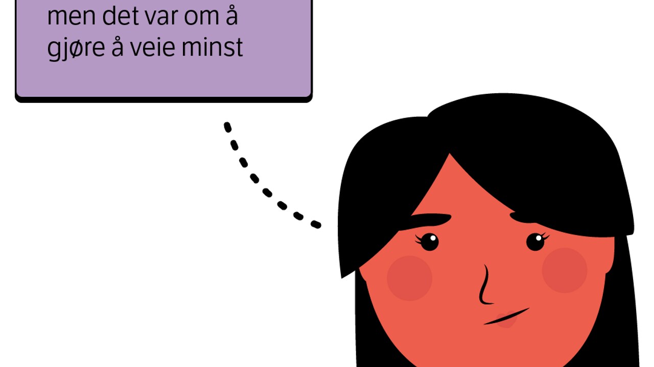 Skamfull! Jeg visste jeg var tyngre enn de andre barna, men det var om å gjøre å veie minst