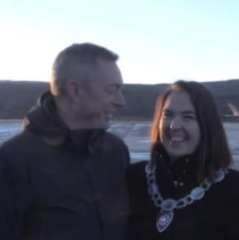 Frank Bakke-Jensen og Sisilja Viksund