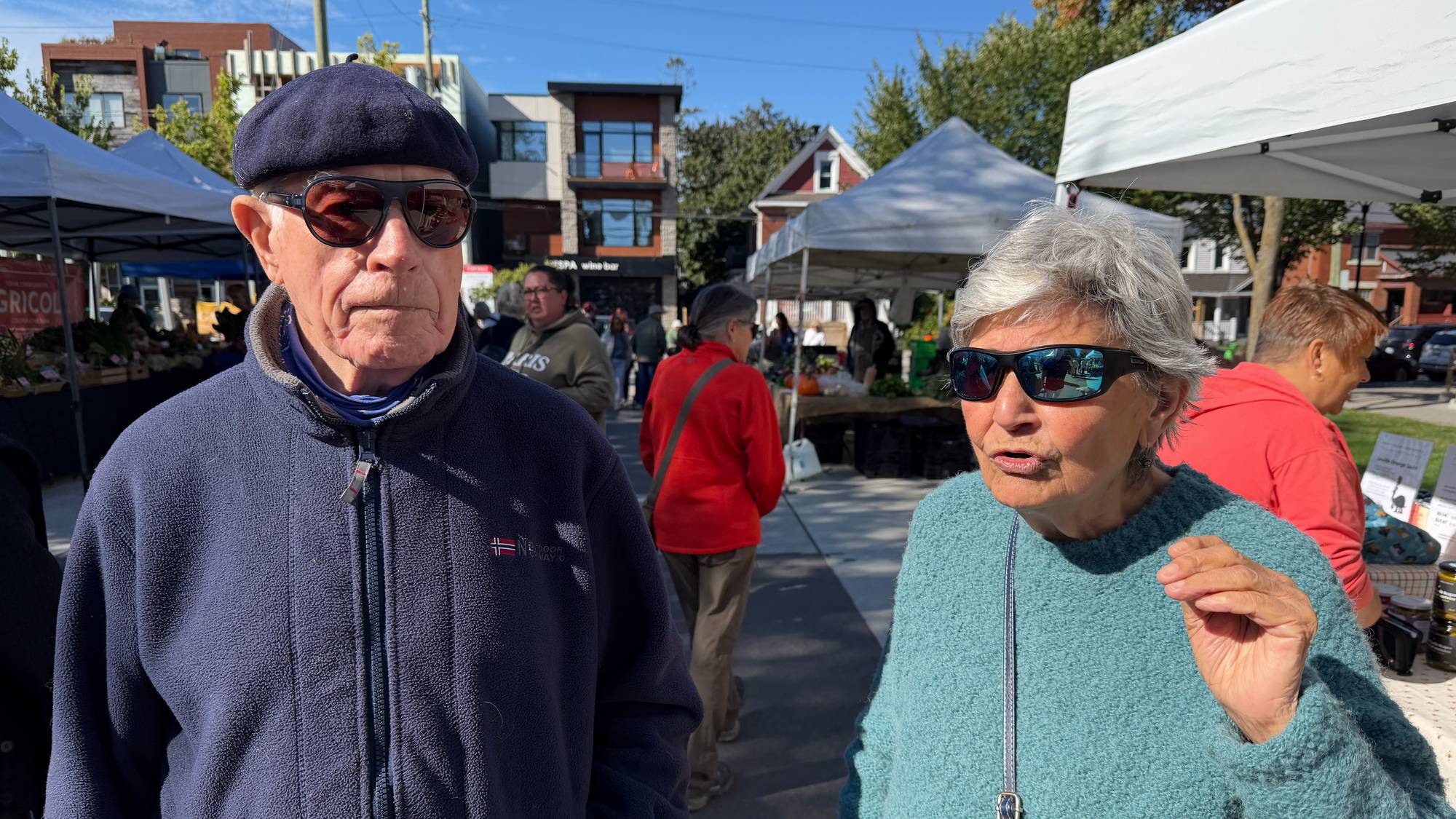 Ekteparet Bryce på markedet i Ottawa