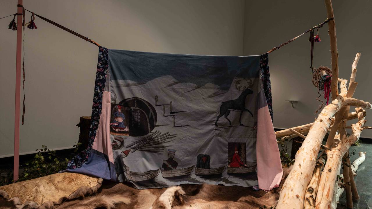 Fra Joar Nangos Festspillutstilling i Bergen Kunsthall.