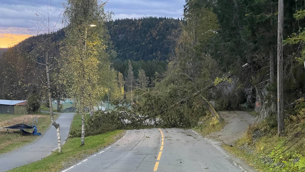 Ørland kommune isolert i uværet