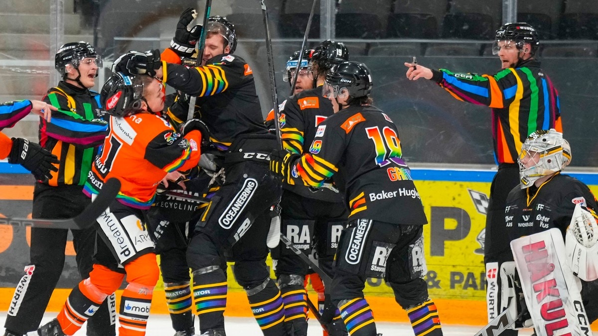 Pride-markering og tøffe tak da Frisk slo Oilers 4-1 – tre fikk matchstraff