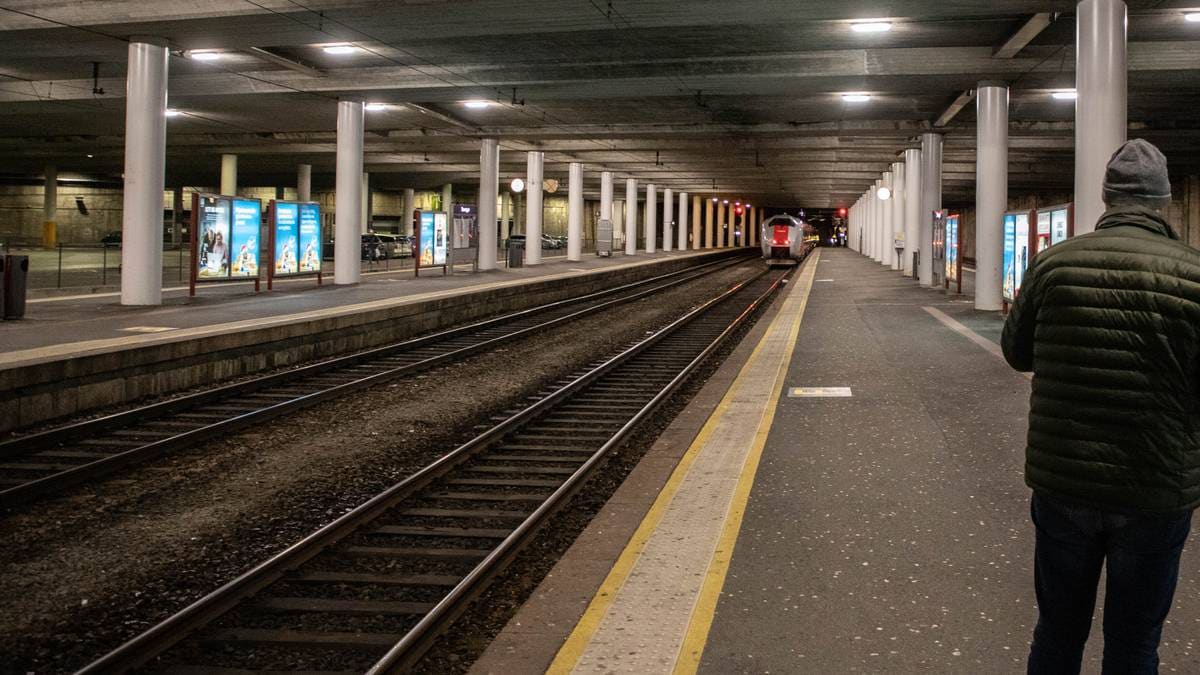 Tog på Sørlandsbana innstilt