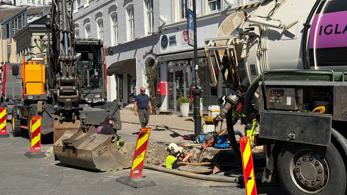 Arendal sentrum uten vann