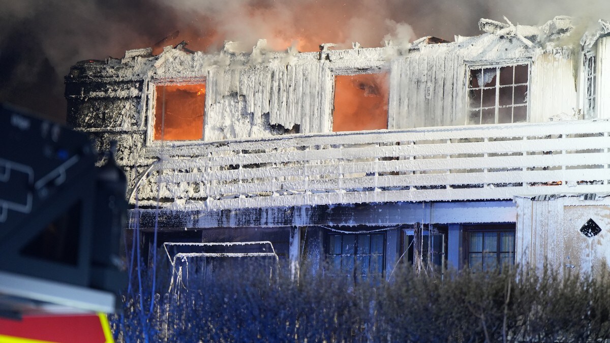 Hus brann ned i Vestby