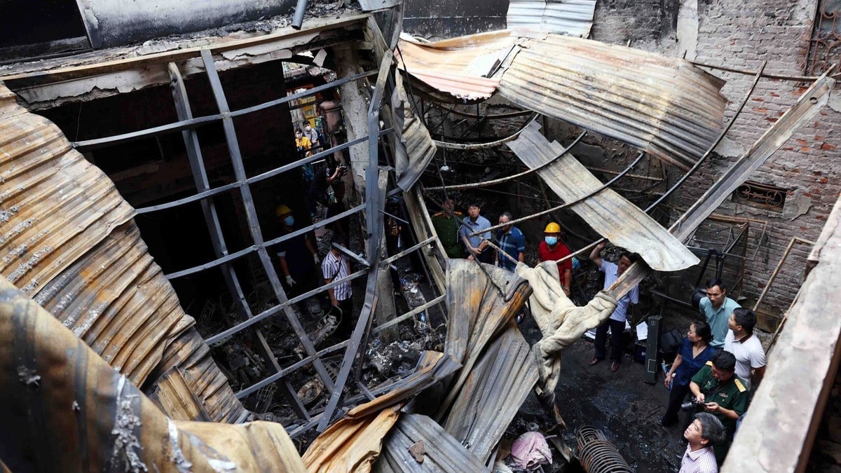 Minst 14 døde etter brann i boligblokk i Hanoi