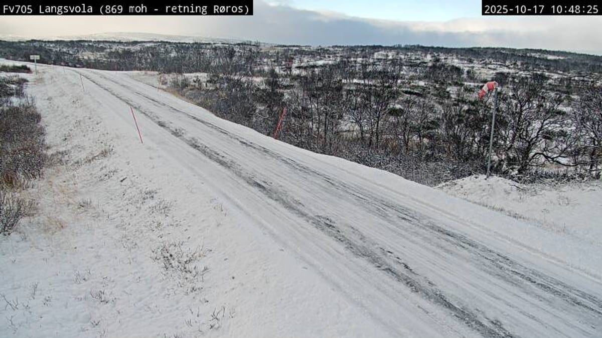 Snø flere steder i landet – melder om glatte kjøreforhold
