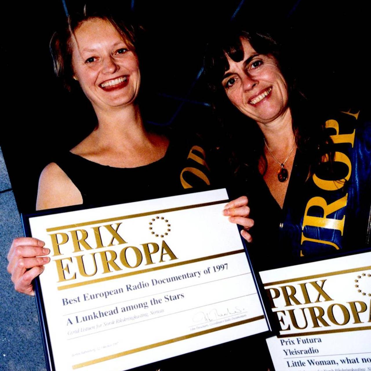 Gyrid Listuen og Berit Hedemann på Prix Europa 1998