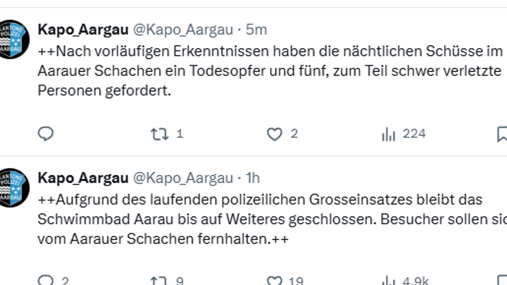 Aargau-politi på X