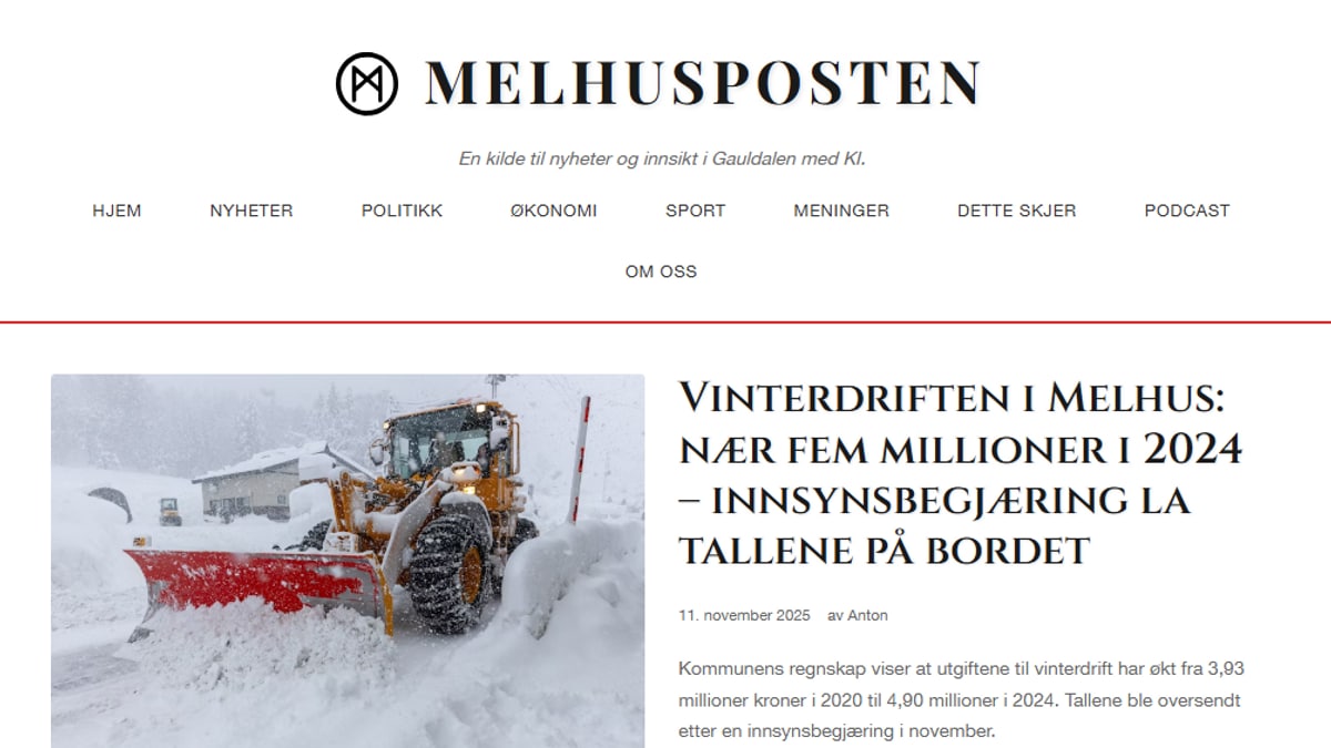 Lager «lokalavis» uten ansatte