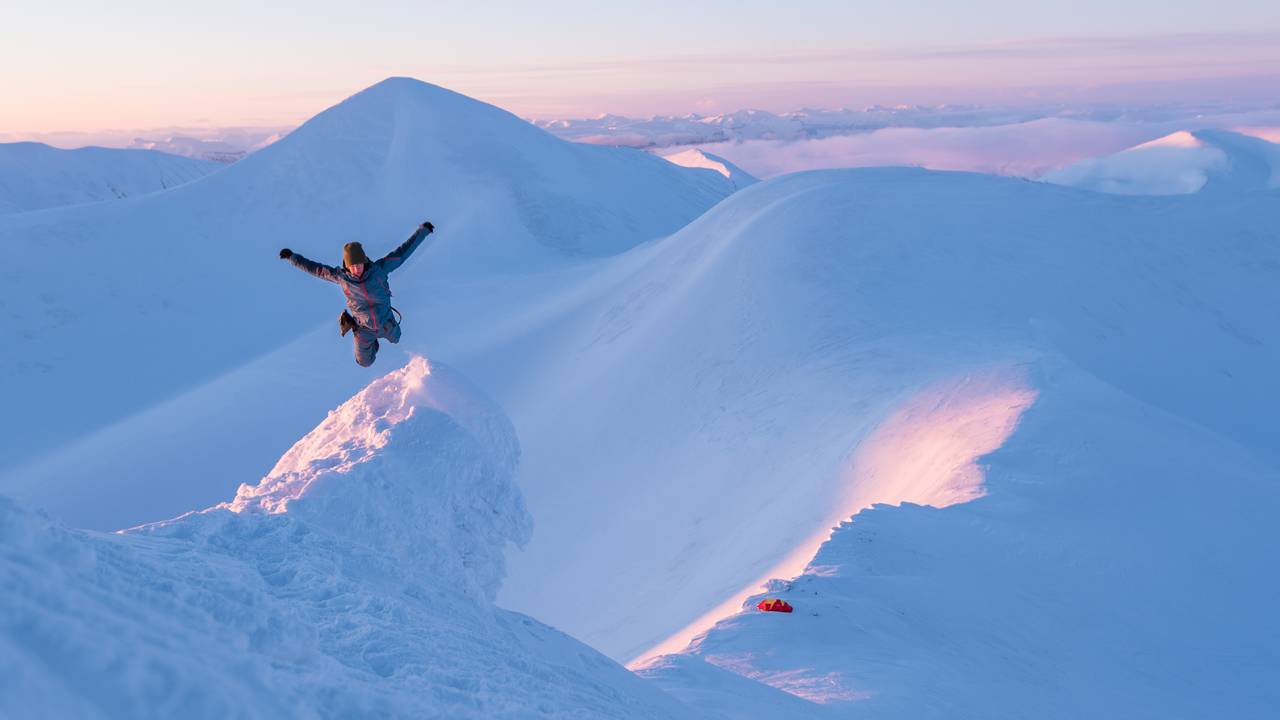 Stian Aadland på Svalbard