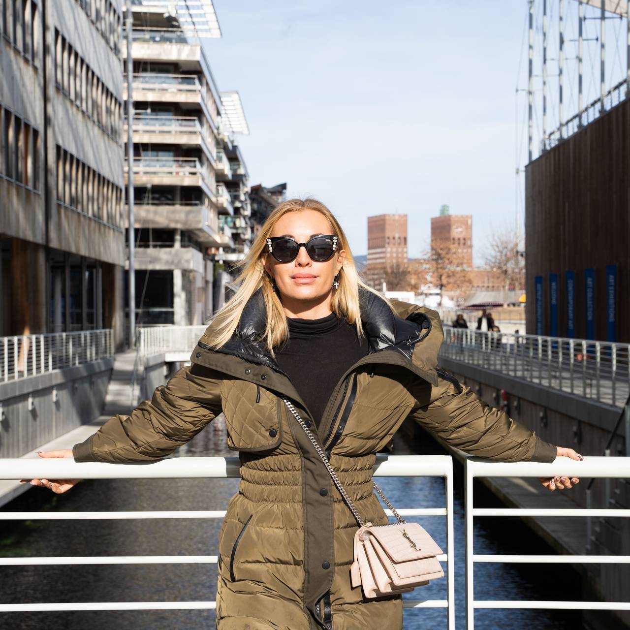 Carina Dahl på Aker Brygge