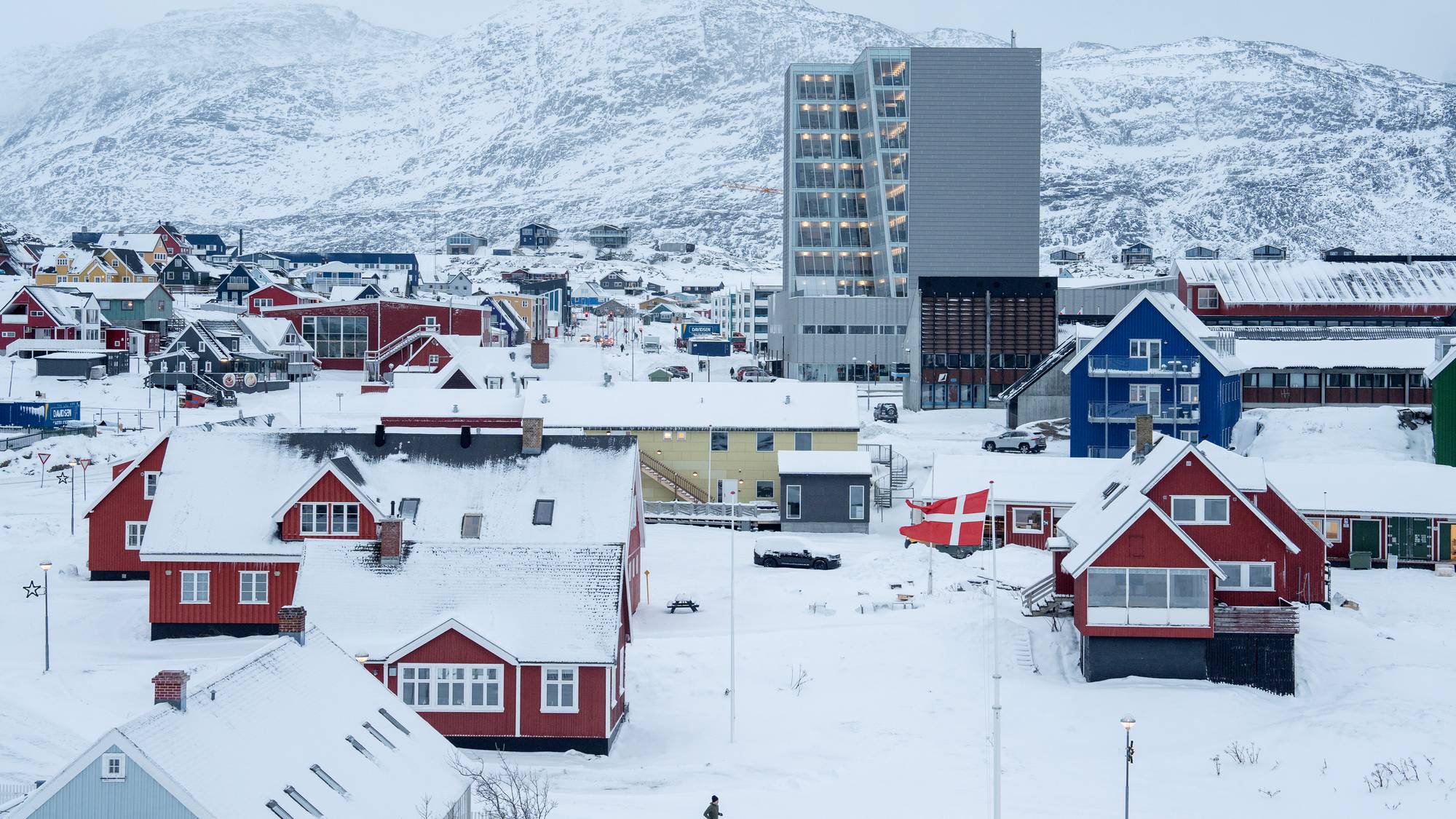 Gamlebyen i Nuuk, hovedstaden på Grønland. 