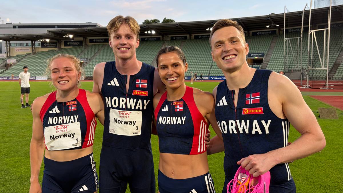 Norge tok langt steg mot EM-plass i blandet stafett