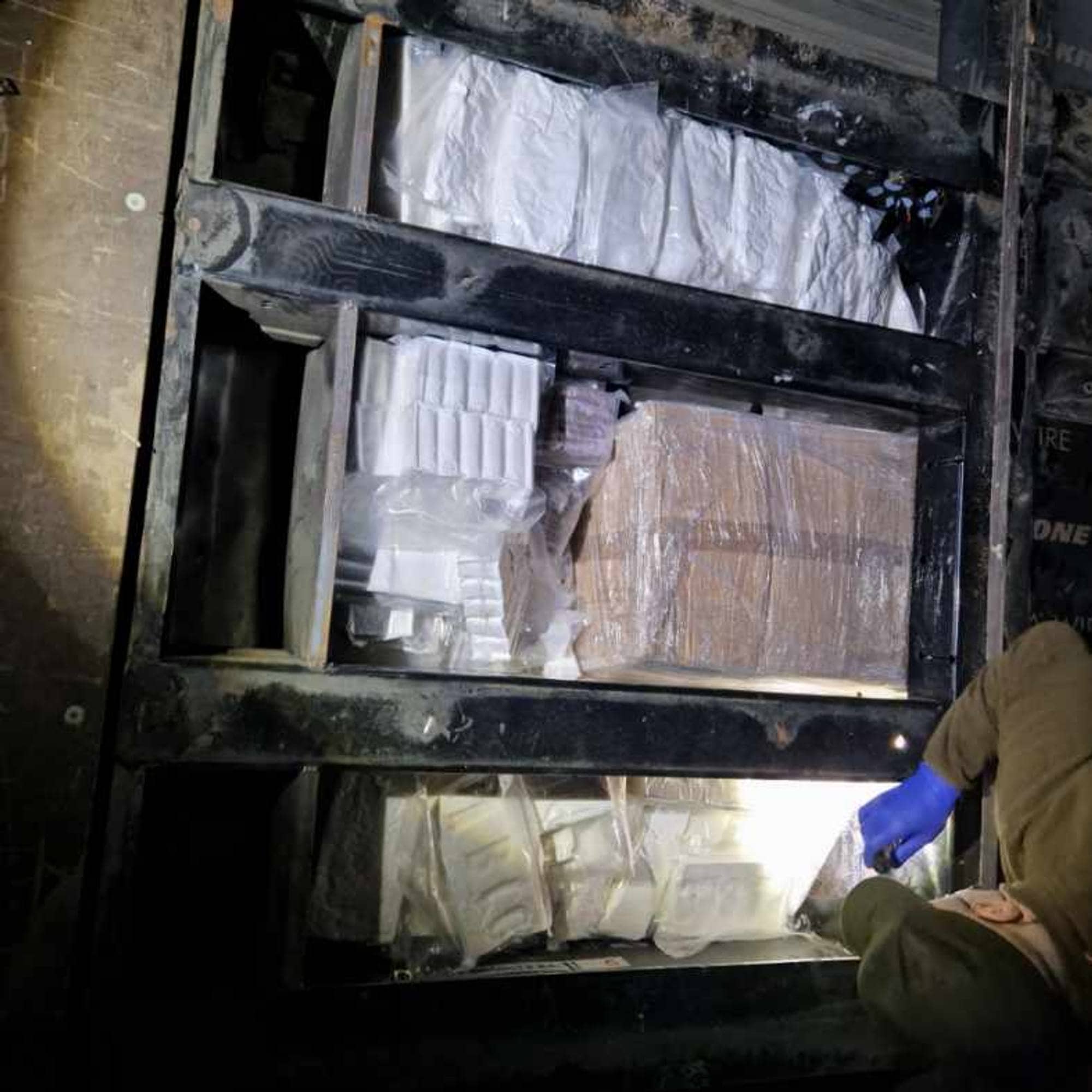 Tollvesenet sitt første bilde av beslaget