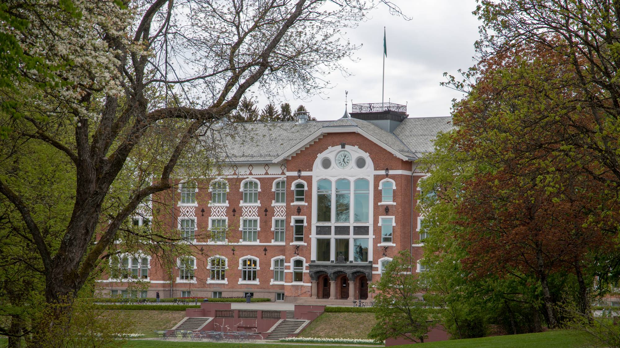 Mursteinsbygningen til Norges miljø- og biovitenskapelige universitet i Ås. 
