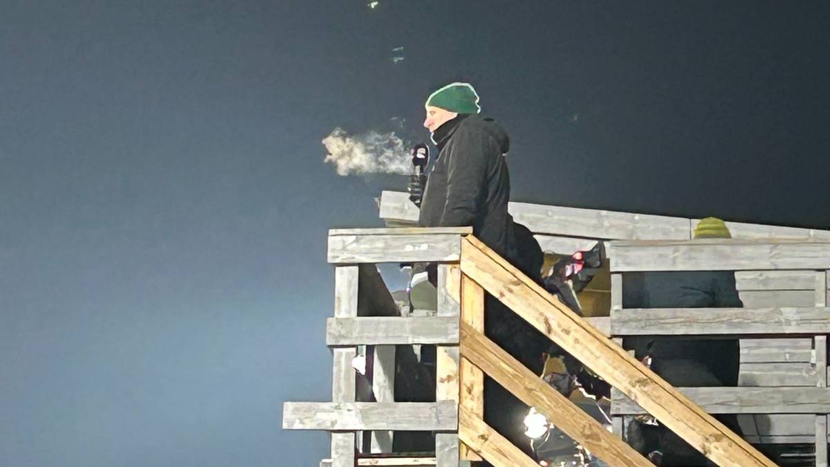 Her kommenterer TV 2-Langli fra taket: – Tungt for en med høydeskrekk