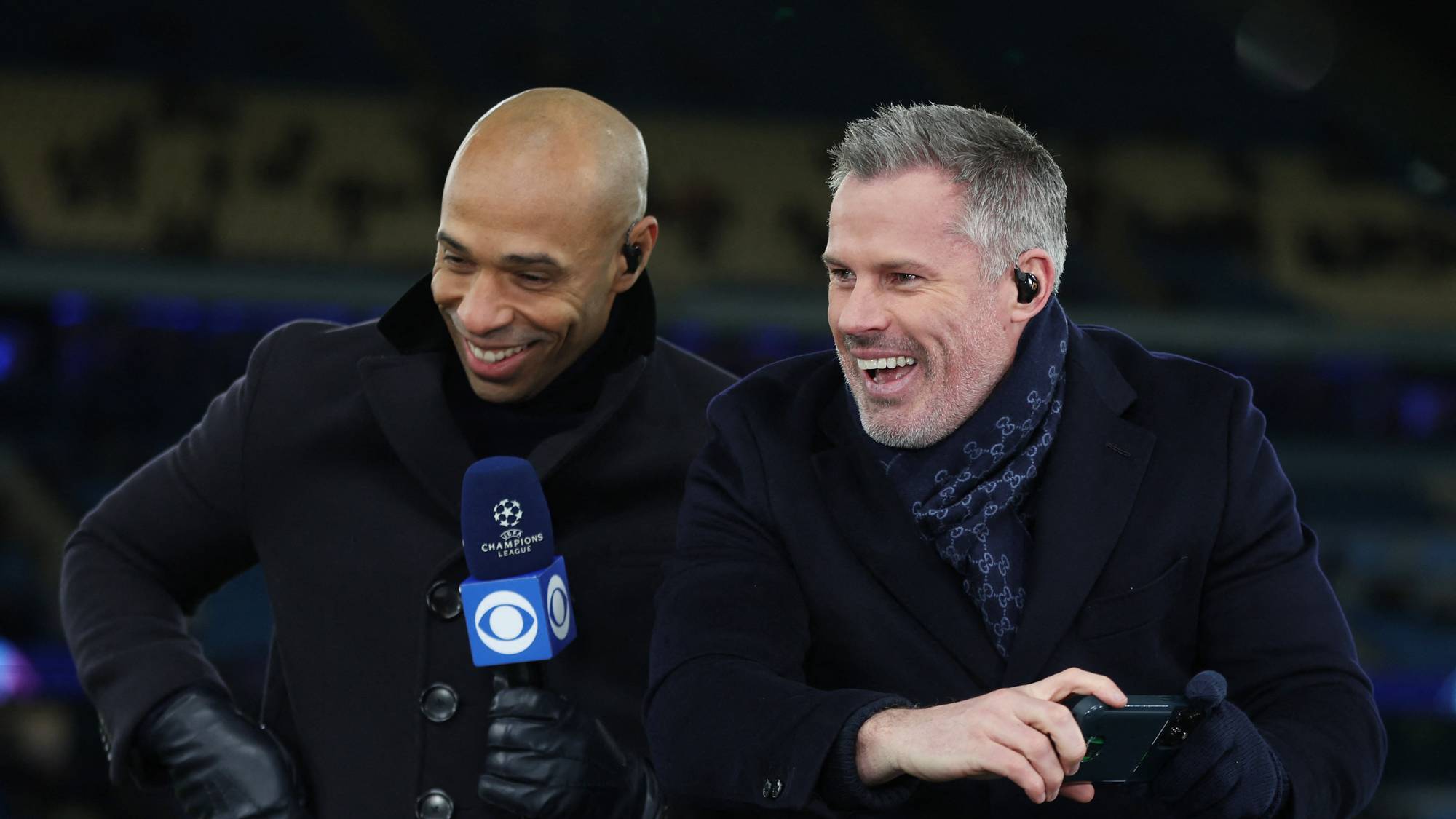 Thierry Henry og Jamie Carragher