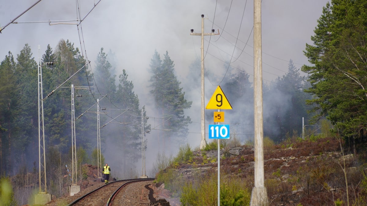 Ikke kontroll på brannen på Notodden