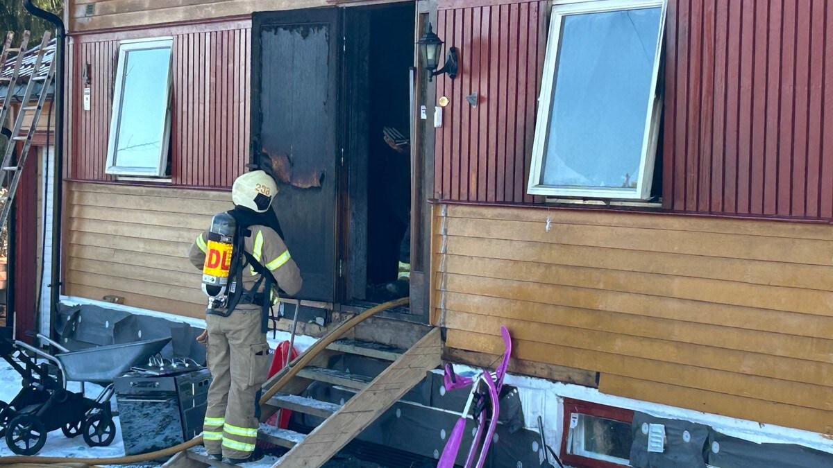 Kraftig røykutvikling fra bolig i Tønsberg