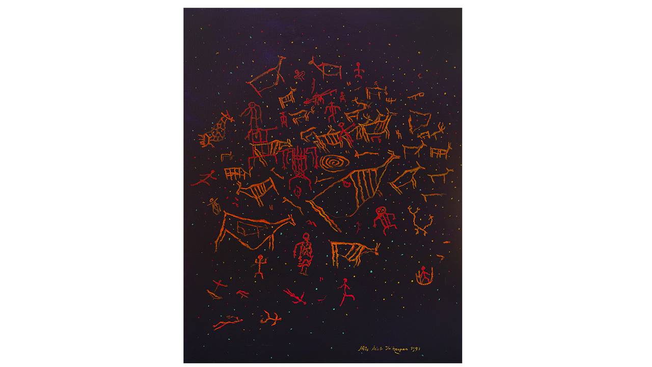 Nils-Aslak Valkeapää, Untitled, 1991. 90 × 72 cm. Kautokeino kommune
