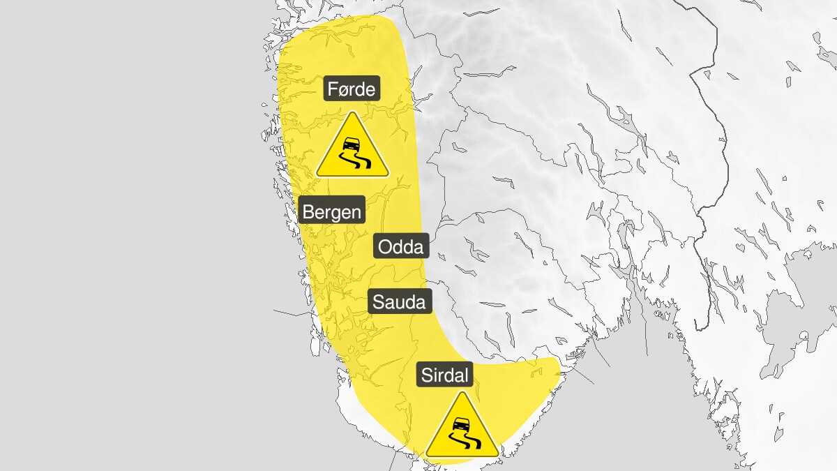 Venter glatte veier fra torsdag