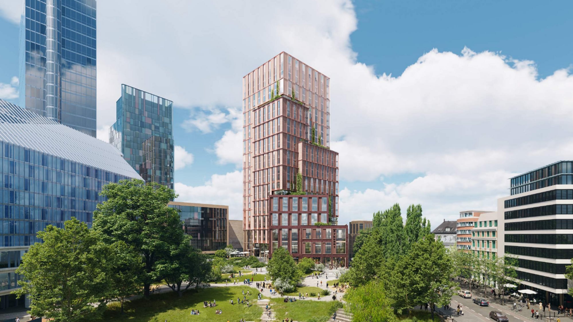 Illustrasjon høyhus Lilletorget