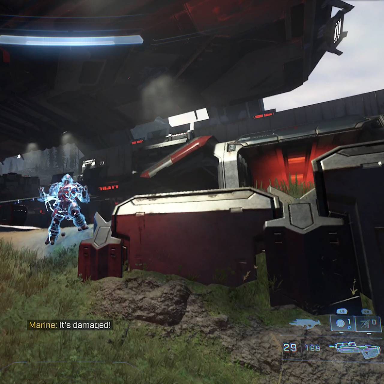 Bruk av mekanisk gripekrok i spillet «Halo Infinite»