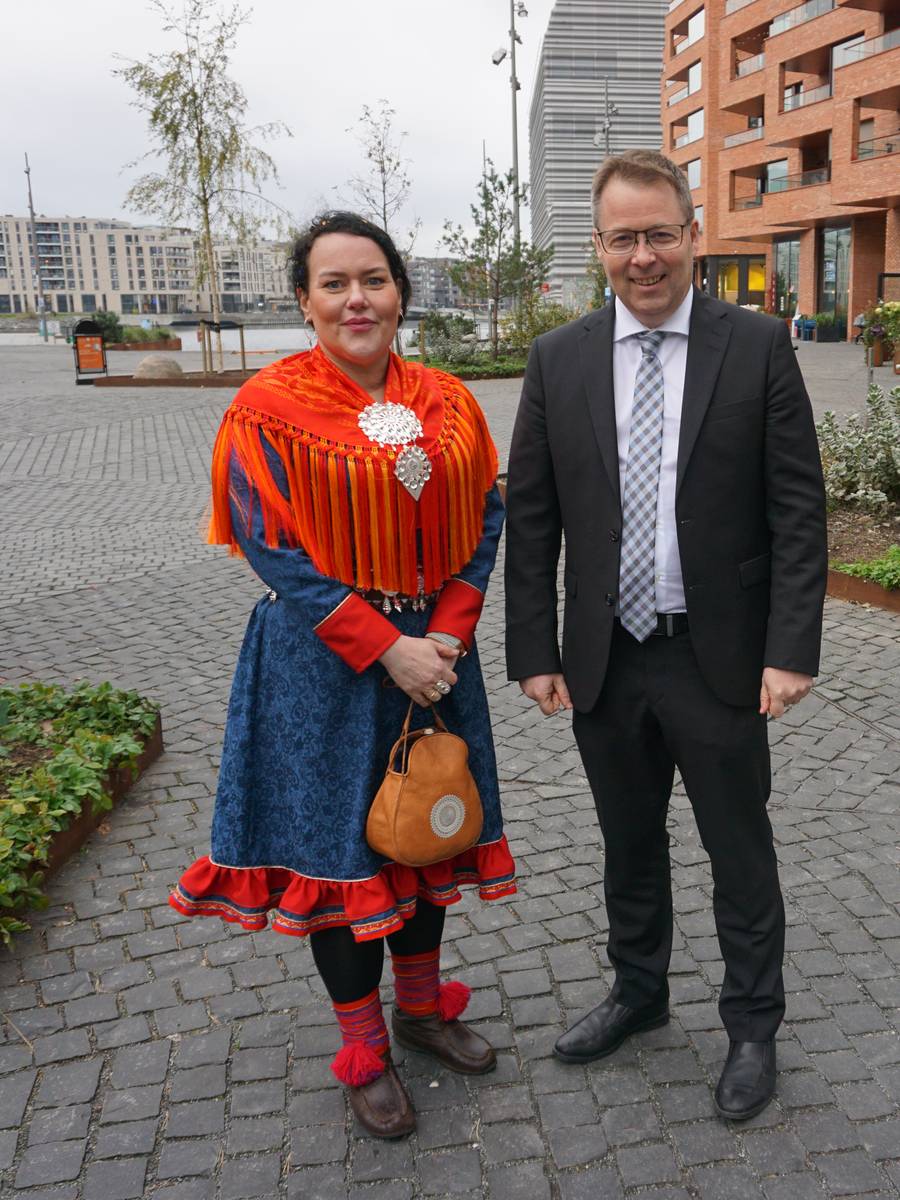Silje Karine Muotka (NSR) og Bjørn Arild Gram (Sp). 