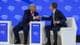 Jonathan Ernst / Reuters / NTB U.S. President Donald Trump shakes hands with the President and CEO of the World Economic Forum Borge Brende