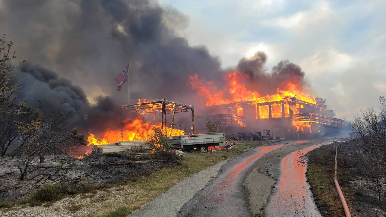 Huset som brann ned på Kårtveit