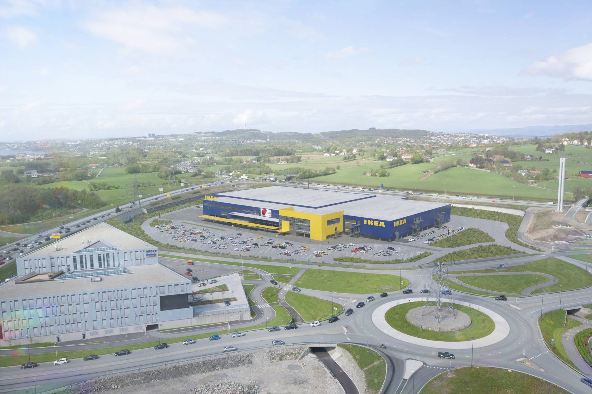 Skisse av Ikea-planer