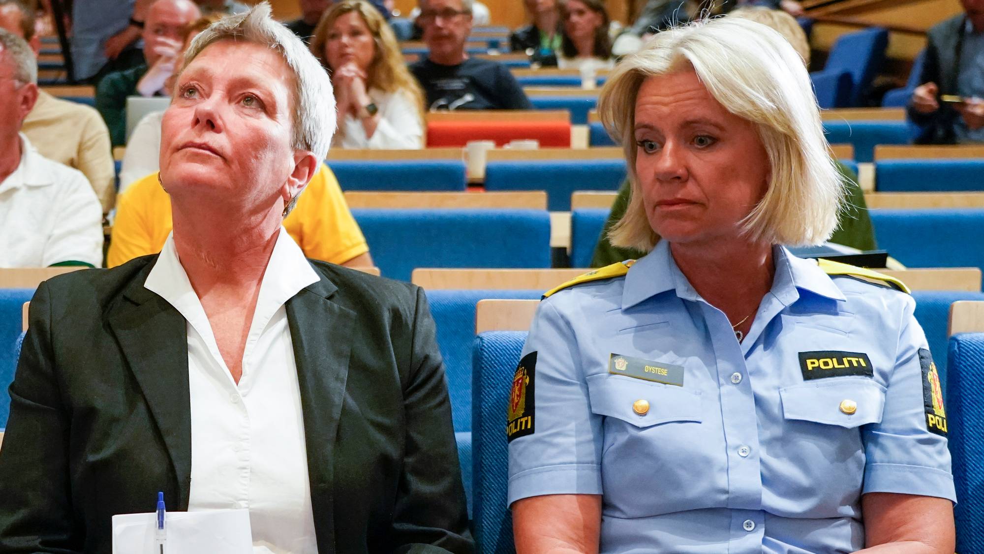 Oslos politimester Ida Melbo Øystese (t.h.), og sjef for PST Beate Gangås.