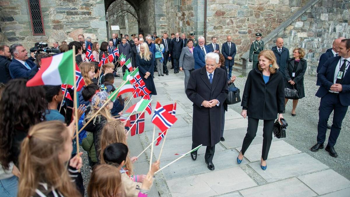Il Presidente della Repubblica Italiana Sergio Mattarella in visita a Trondheim – NRK Trøndelag