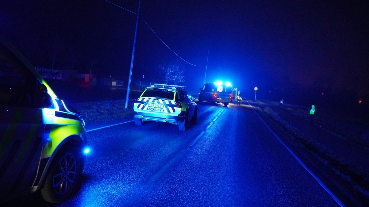 Alvorlig trafikkulykke i Tjølling