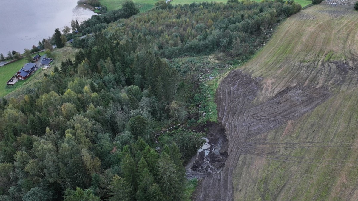 Gård evakueres etter jordras i Verdal