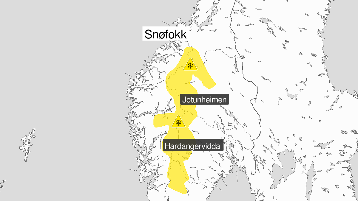 Venter kraftig snøfokk i fjellet