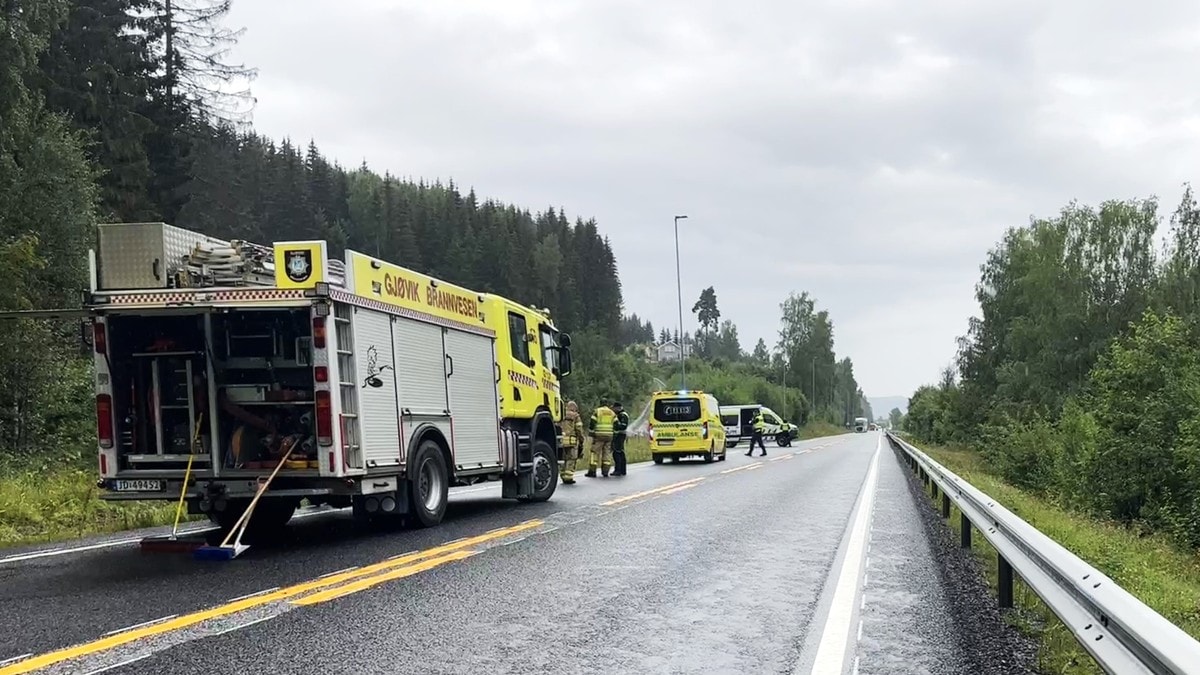 Mann omkom i trafikkulykke i Gjøvik