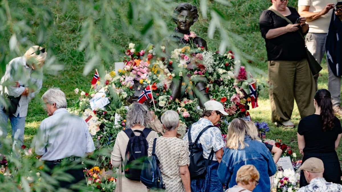 Et blomsterhav til dronning Sonja