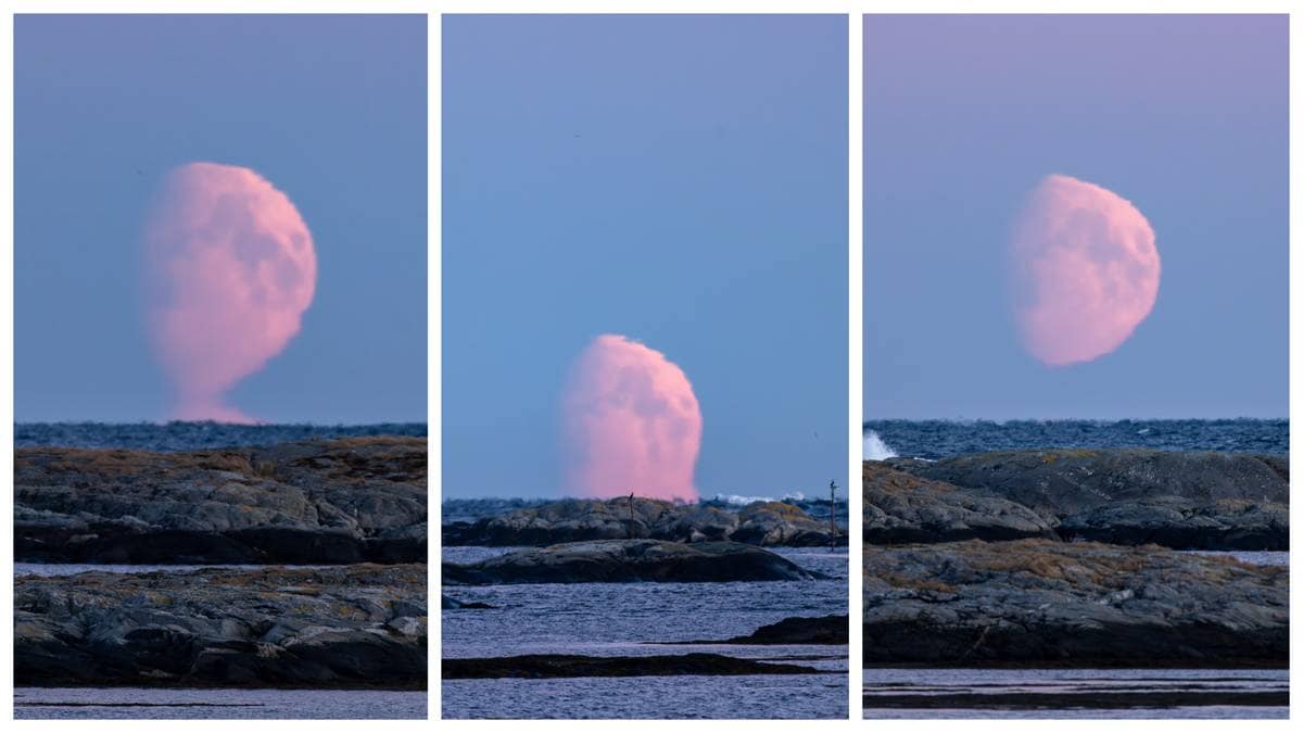 Fikk et sjeldent møte med månen: – Hva søren er dette, tenkte jeg