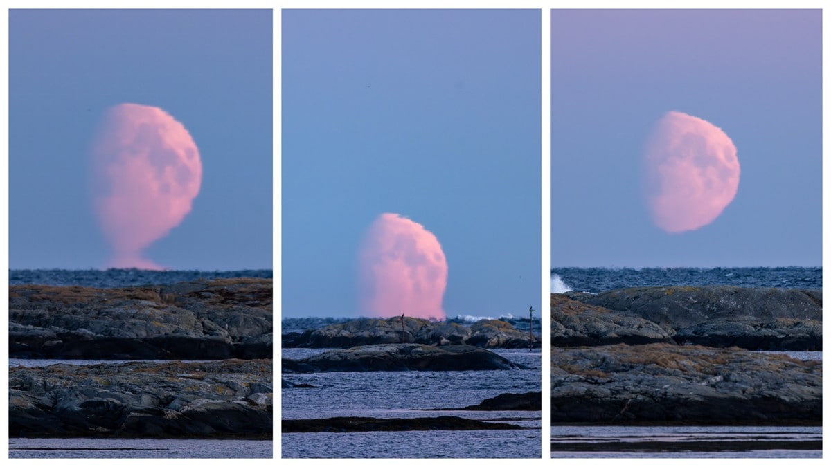 Fikk et sjeldent møte med månen: – Hva søren er dette, tenkte jeg