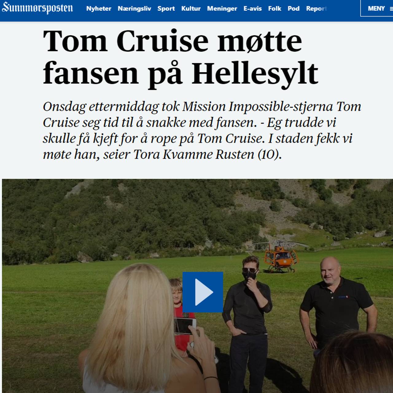smp Tom Cruise møtte fansen