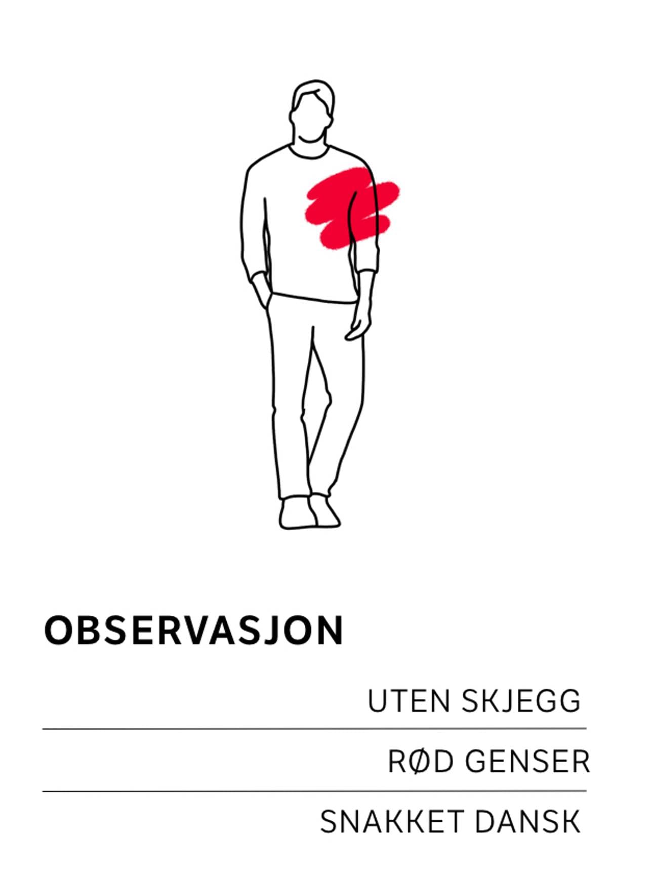 Observasjon med rød genser