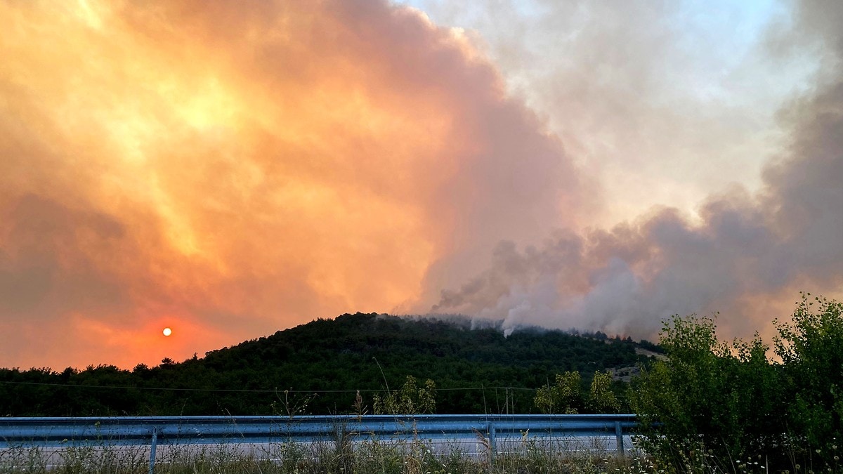 Brann i Hellas: Fryktar at heile den verna skogen vil brenna ned