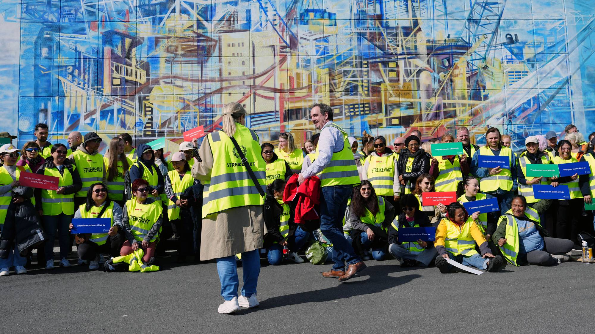 streikemarkering på Stord