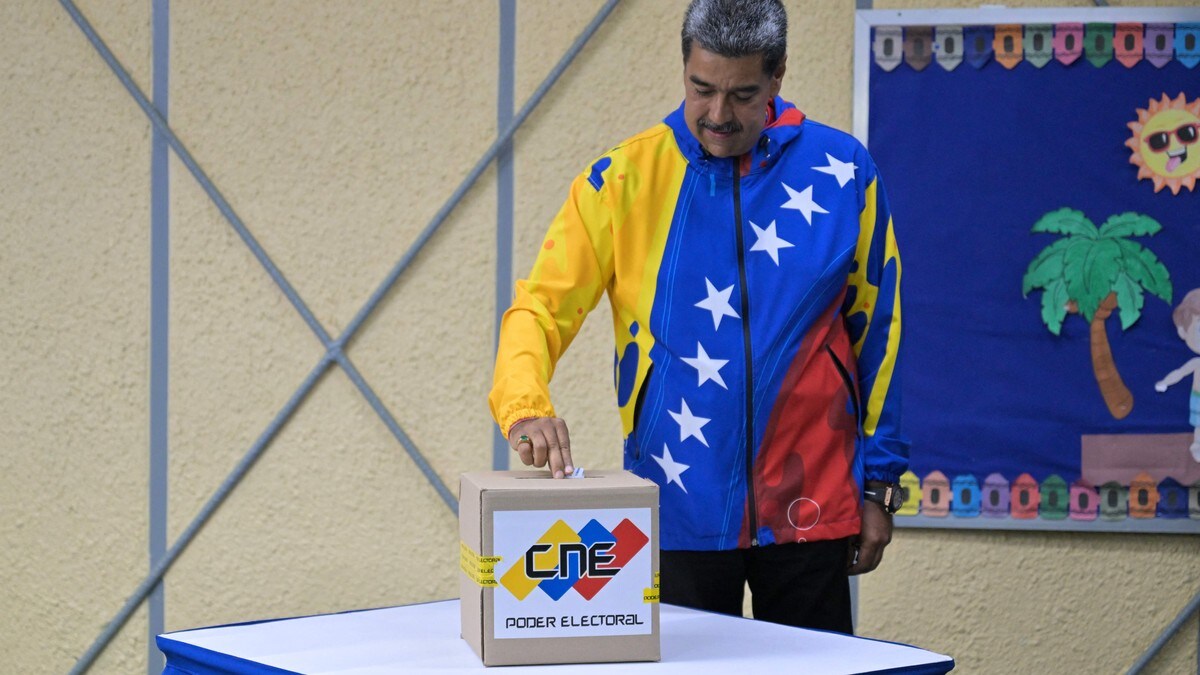 President Nicolas Maduro har vunnet valget i  Venezuela