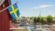 Foto: Marcus Lindstrom / Getty Images/iStockphoto Svensk flagg i Stockholm i Sverige